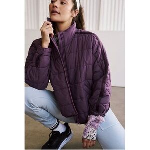 NWT Free People Pippa Packable Puffer Jacket Mulberry Purple FP Movement XS